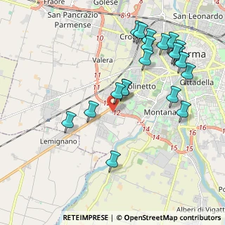 Mappa Via Edison-Volta, 43125 Parma PR, Italia (2.25)