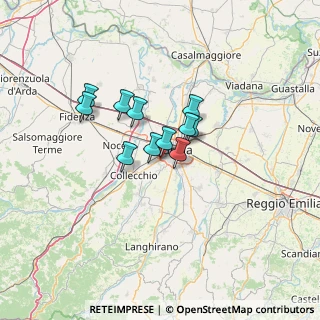 Mappa Via Edison-Volta, 43125 Parma PR, Italia (8.82273)