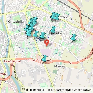 Mappa Via G. Saragat, 43123 Parma PR, Italia (0.9635)