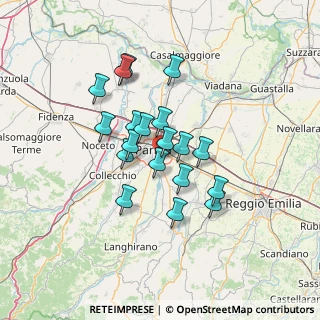Mappa Via G. Saragat, 43123 Parma PR, Italia (10.85842)