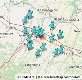 Mappa Via G. Saragat, 43123 Parma PR, Italia (11.75632)