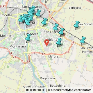 Mappa Via G. Saragat, 43123 Parma PR, Italia (2.472)