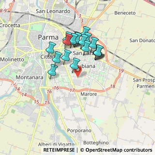 Mappa Via G. Saragat, 43123 Parma PR, Italia (1.5145)