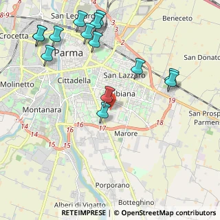 Mappa Via G. Saragat, 43123 Parma PR, Italia (2.565)