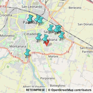 Mappa Via G. Saragat, 43123 Parma PR, Italia (1.7)