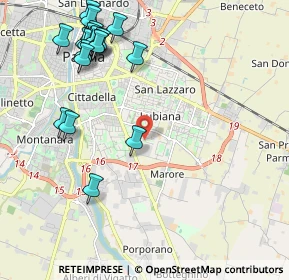 Mappa Via G. Saragat, 43123 Parma PR, Italia (2.5585)