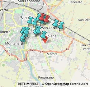 Mappa Via G. Saragat, 43123 Parma PR, Italia (1.618)