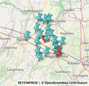 Mappa Via Aldo Moro, 42040 Campegine RE, Italia (9.917)