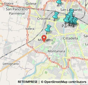 Mappa Via Colorno, 43122 Paradigna PR, Italia (2.58455)