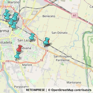Mappa Via N. Nadi, 43122 Parma PR, Italia (2.89727)