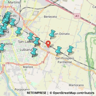 Mappa Via N. Nadi, 43122 Parma PR, Italia (3.1245)