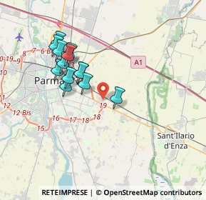 Mappa Via N. Nadi, 43122 Parma PR, Italia (3.33769)