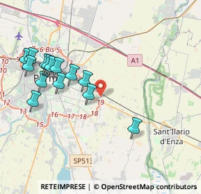 Mappa Via N. Nadi, 43122 Parma PR, Italia (4.26357)