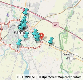 Mappa Via N. Nadi, 43122 Parma PR, Italia (3.56857)