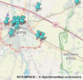 Mappa Via N. Nadi, 43122 Parma PR, Italia (5.13917)