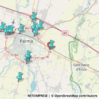 Mappa Via N. Nadi, 43122 Parma PR, Italia (5.59538)
