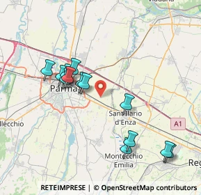 Mappa Via Fanfoni Afro, 43122 Parma PR, Italia (7.56385)