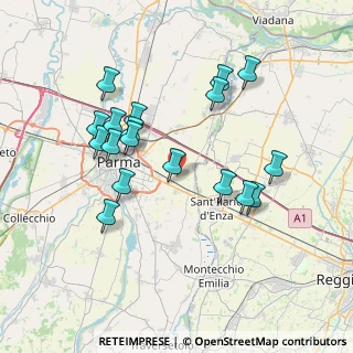 Mappa Via Fanfoni Afro, 43122 Parma PR, Italia (7.29722)