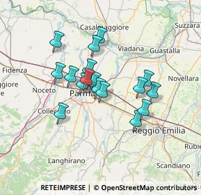 Mappa Via Fanfoni Afro, 43122 Parma PR, Italia (10.88588)