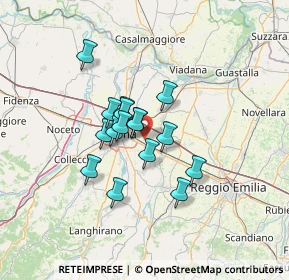 Mappa Via Fanfoni Afro, 43122 Parma PR, Italia (9.50438)