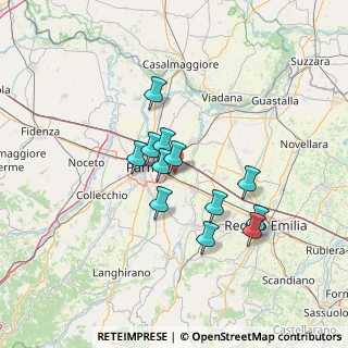 Mappa Via Fanfoni Afro, 43122 Parma PR, Italia (11.01417)