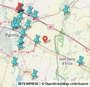 Mappa Via Fanfoni Afro, 43122 Parma PR, Italia (5.702)