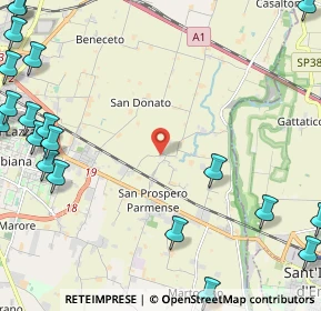 Mappa Via Fanfoni Afro, 43122 Parma PR, Italia (3.614)