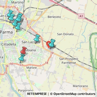 Mappa Via Primo Carnera, 43122 Parma PR, Italia (2.67273)