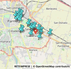Mappa Via XXIV Maggio, 43123 Parma PR, Italia (1.611)