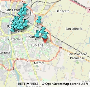 Mappa Via Lucrezio Caro, 43123 Parma PR, Italia (2.4255)