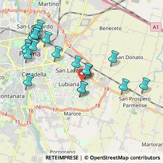 Mappa Via Lucrezio Caro, 43123 Parma PR, Italia (2.3485)