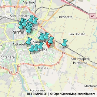 Mappa Via Lucrezio Caro, 43123 Parma PR, Italia (1.963)