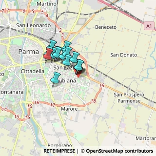 Mappa Via Lucrezio Caro, 43123 Parma PR, Italia (1.23389)