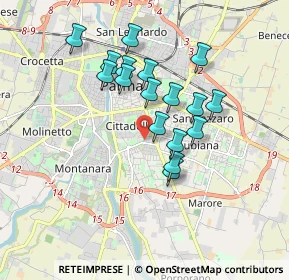 Mappa Via Attila Alberti, 43123 Parma PR, Italia (1.51529)