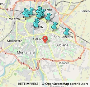 Mappa Via Attila Alberti, 43123 Parma PR, Italia (2.13)