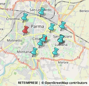 Mappa Via Attila Alberti, 43123 Parma PR, Italia (1.46333)