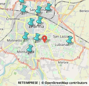 Mappa Via Attila Alberti, 43123 Parma PR, Italia (2.41364)