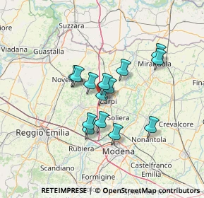 Mappa Via Werner Von Siemens, 41012 Carpi MO, Italia (10.24643)