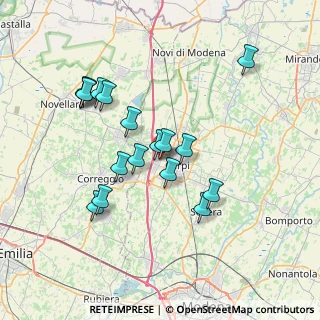 Mappa Via Werner Von Siemens, 41012 Carpi MO, Italia (6.76941)