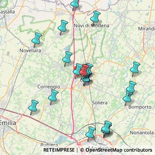 Mappa Via Werner Von Siemens, 41012 Carpi MO, Italia (8.9905)