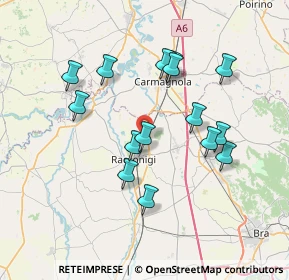 Mappa CASCINA CASCINETTE, 12035 Racconigi CN, Italia (6.846)