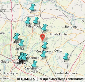 Mappa Largo della Bastiglia, 41031 Camposanto MO, Italia (19.2995)