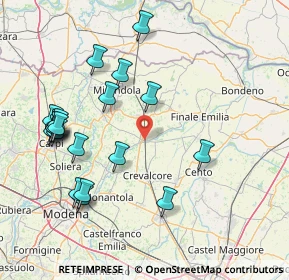 Mappa Largo della Bastiglia, 41031 Camposanto MO, Italia (17.6075)