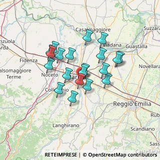 Mappa Via Giovanni Gronchi, 43123 Parma PR, Italia (11.1435)