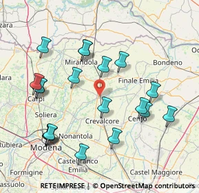 Mappa Viale G. Garibaldi, 41031 Camposanto MO, Italia (16.9925)
