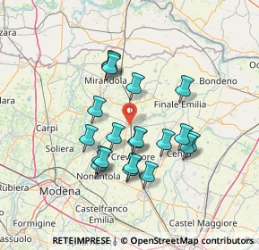 Mappa Viale G. Garibaldi, 41031 Camposanto MO, Italia (12.255)