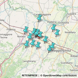 Mappa Via Coppi, 43122 Parma PR, Italia (9.24941)