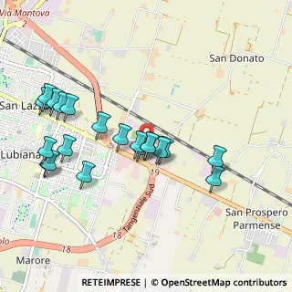 Mappa Via F. Coppi, 43122 Parma PR, Italia (0.9835)