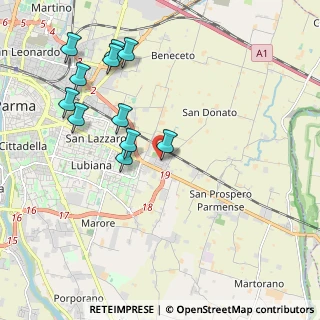 Mappa Via Bruno Estasi, 43122 Parma PR, Italia (2.13273)