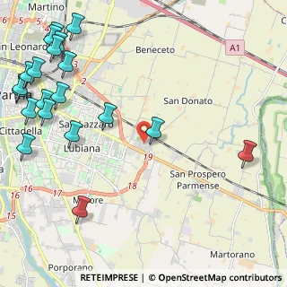 Mappa Via Bruno Estasi, 43122 Parma PR, Italia (3.2355)